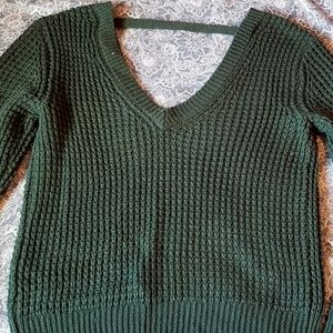 Oversized waffle knit sweater